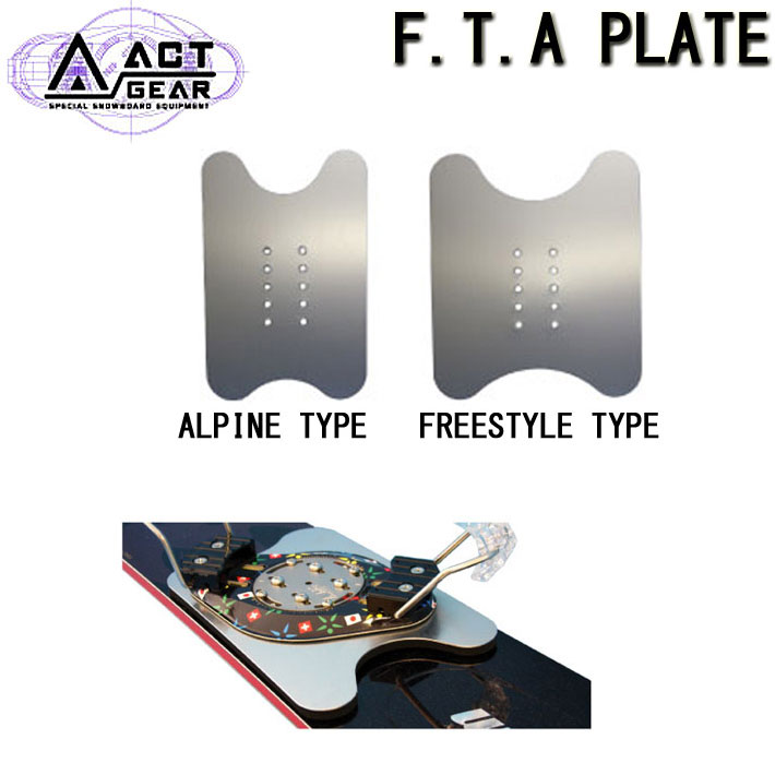 ACT GEAR アクトギア ビンディング F.T.A PLATE FTAプレート [ALPINE ...