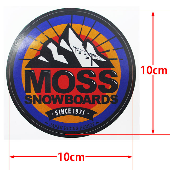 MOSS SNOWBOARDS モス スノーボード Mt. ステッカー [100mm x