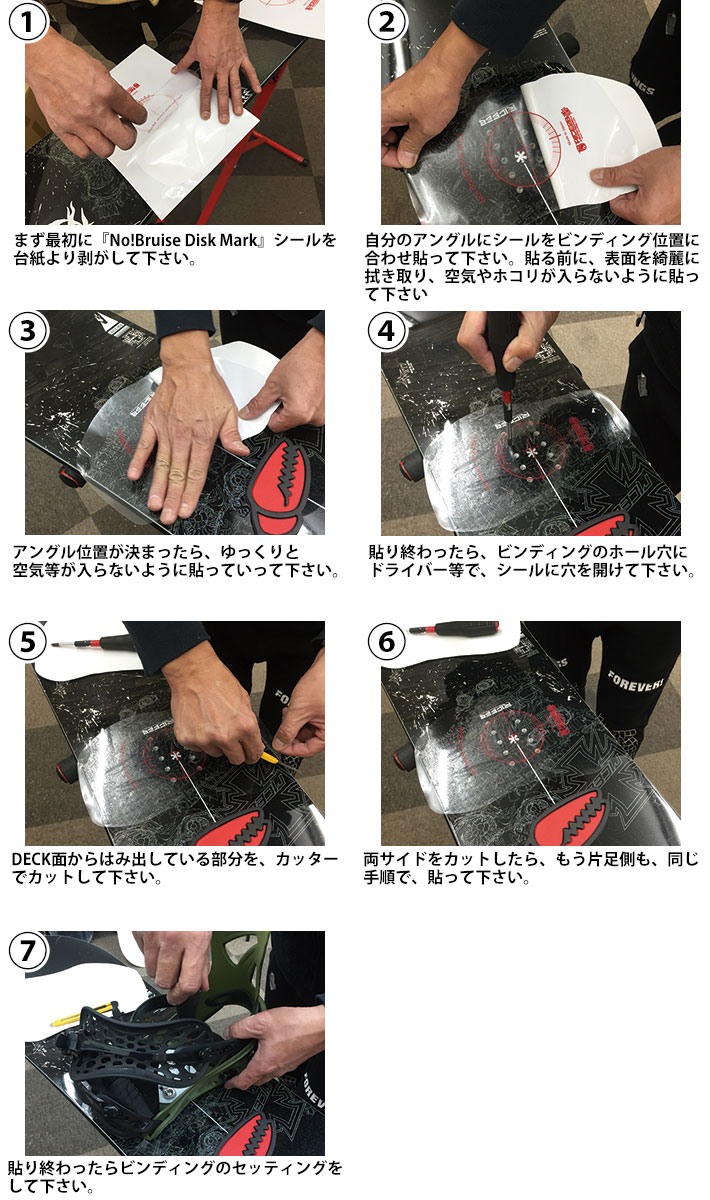 RICE28 ライス28 No! Bruise Disk Mark Sticker 保護シート