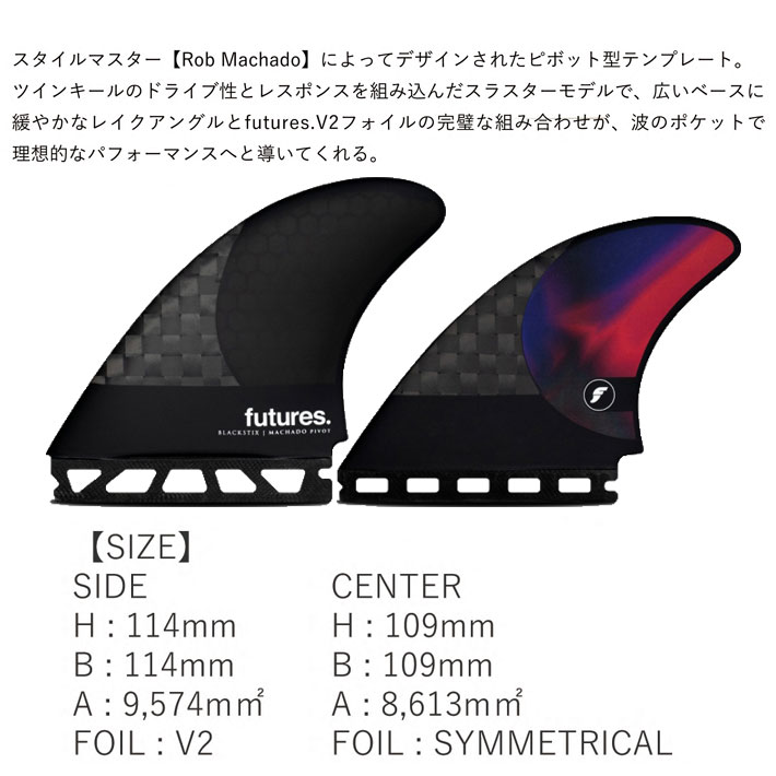 [店内ポイント10倍中!!] ショートボード用フィン FUTURES FIN