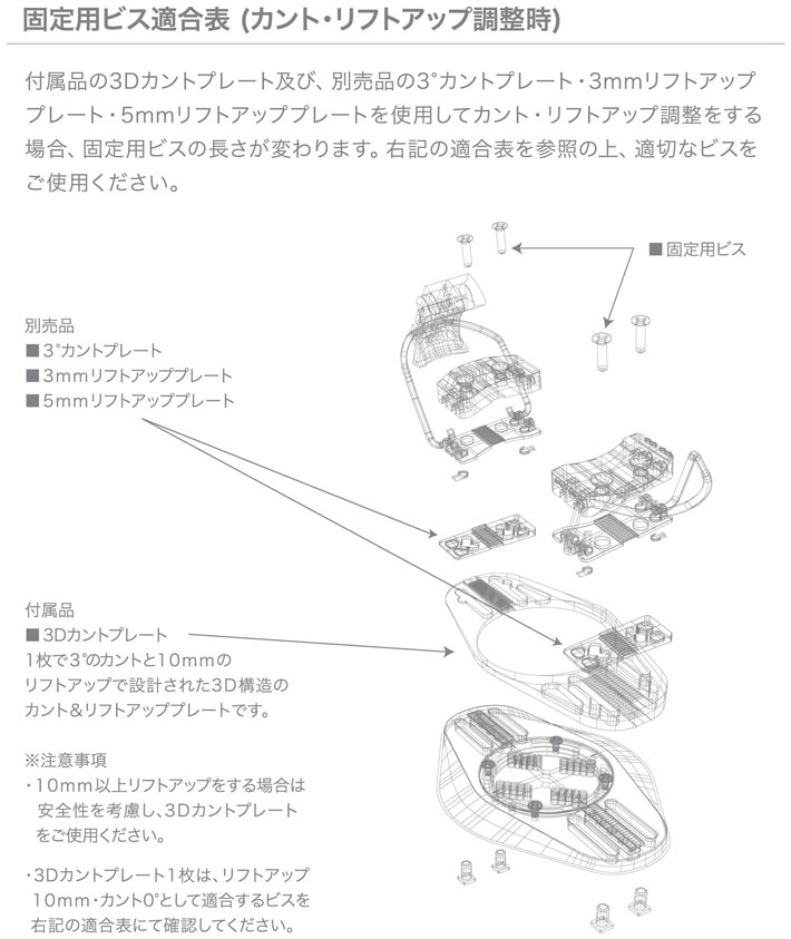 アクトギア アルペン　バインディング MLサイズ