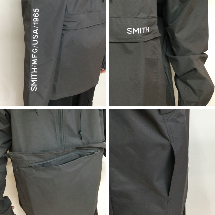 SMITH - Smith ANORAK WINDBREAKER Black Lサイズ SMITH（ヘルメット、サングラス） スミス ウィンドブレーカー
