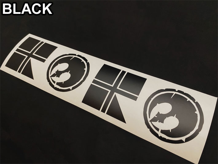 RICE　ライス　ステッカー RICE28 ライス28 カッティングステッカー 【B】 [ BLK / WHT ] シール
