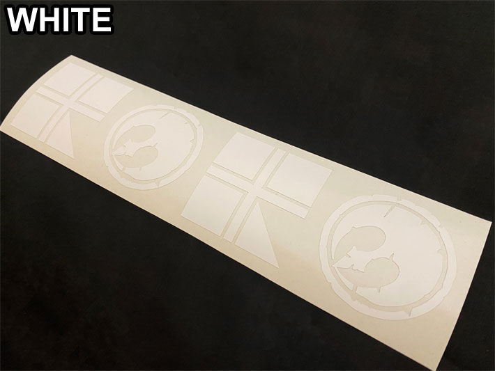 RICE28 ライス28 カッティングステッカー 【B】 [ BLK / WHT ] シール