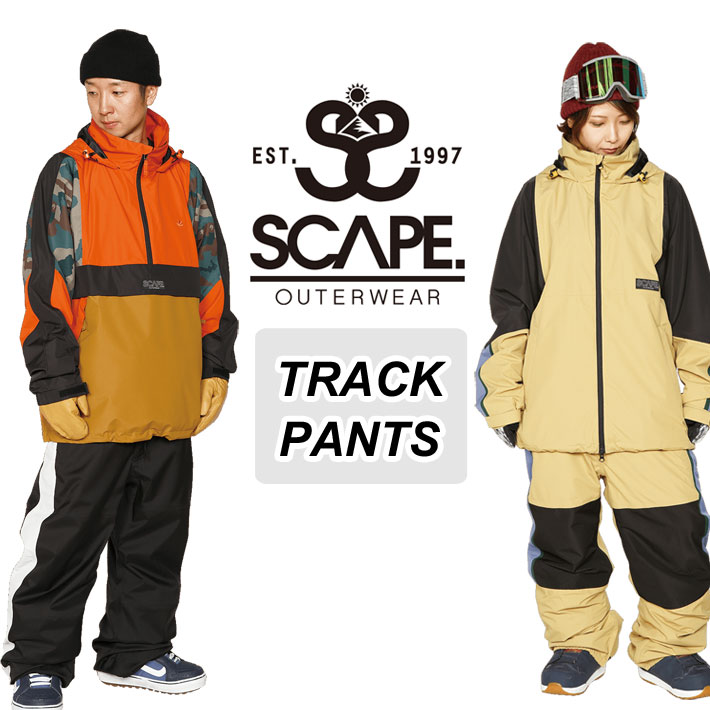 【予約受付中】22-23 SCAPE TRACK PANTS エスケープ パンツ トラックパンツ ユニセックス スノーボード スノーウェア