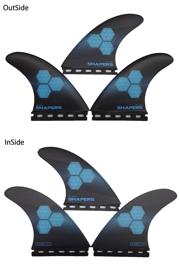 SHAPERS FIN シェイパーズフィン AM2 CORELITE FUTURE [LARGE] TRIFIN