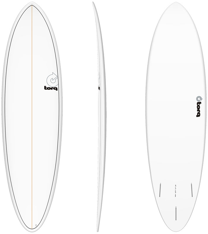 torq surfboard トルク サーフボード PINLINE DESIGN MOD FUN 6'8 [White Pinline] ファンボード  エポキシボード 初級者 初心者 ビギナー [営業所止め送料無料]