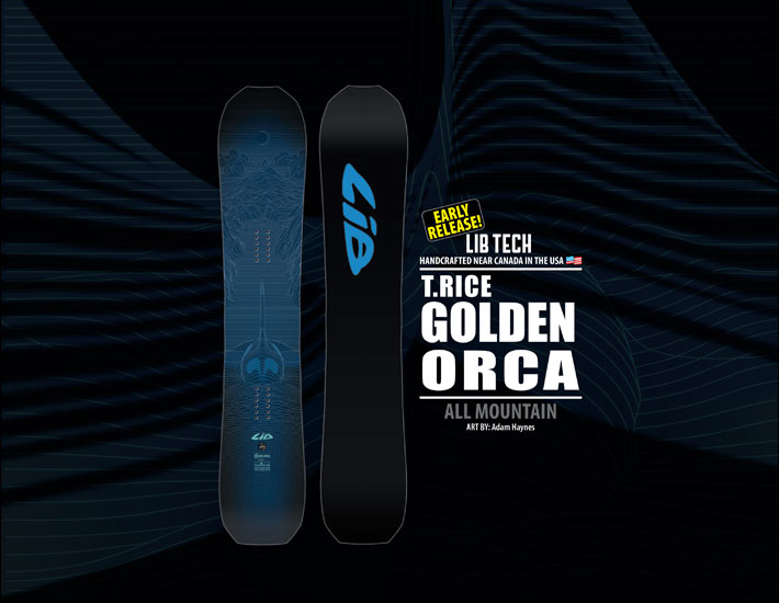 23-24 LIB TECH リブテック スノーボード T.RICE GOLDEN ORCA トラビス