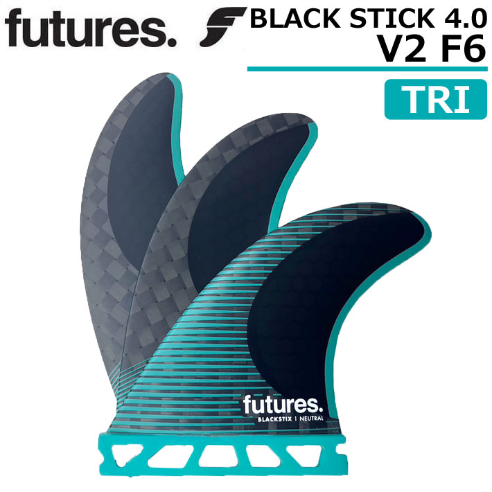future fin BLACKSTIX 4.0 F6 フューチャーフィン VECTOR II FOIL [Medium] ショートボード フィン  3枚セット