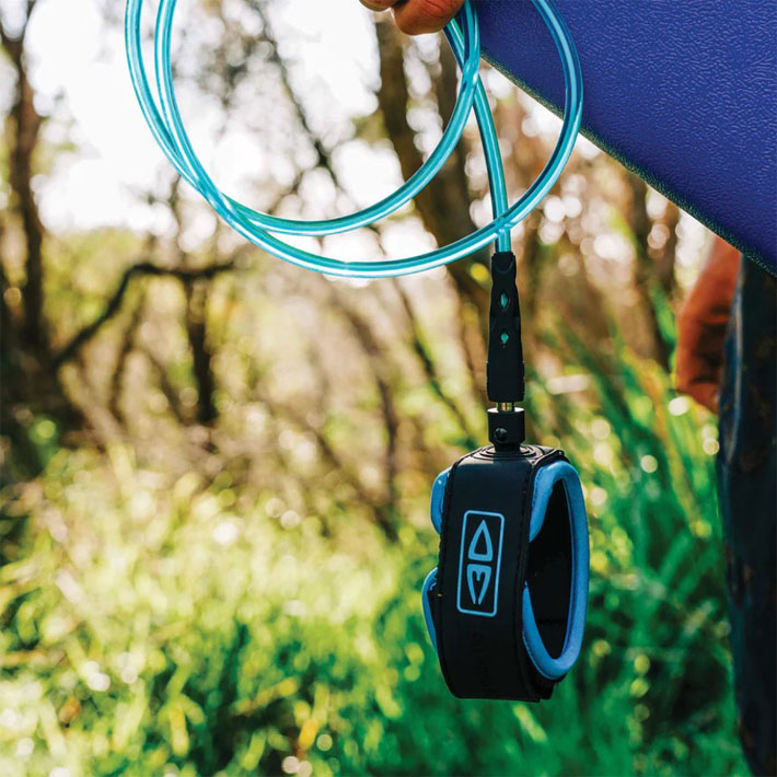 O&E ONE XT LONGBOARD KNEE COMP LEASH 9' BLUE