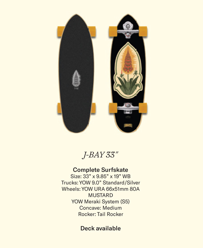 【新品・未使用品】ヤウサーフ　yow J-Bay 33”