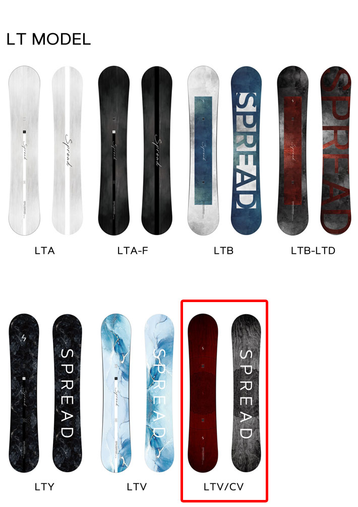 予約商品] 24-25 SPREAD LTV／CV スノーボード SNOWBOARD スプレッド 