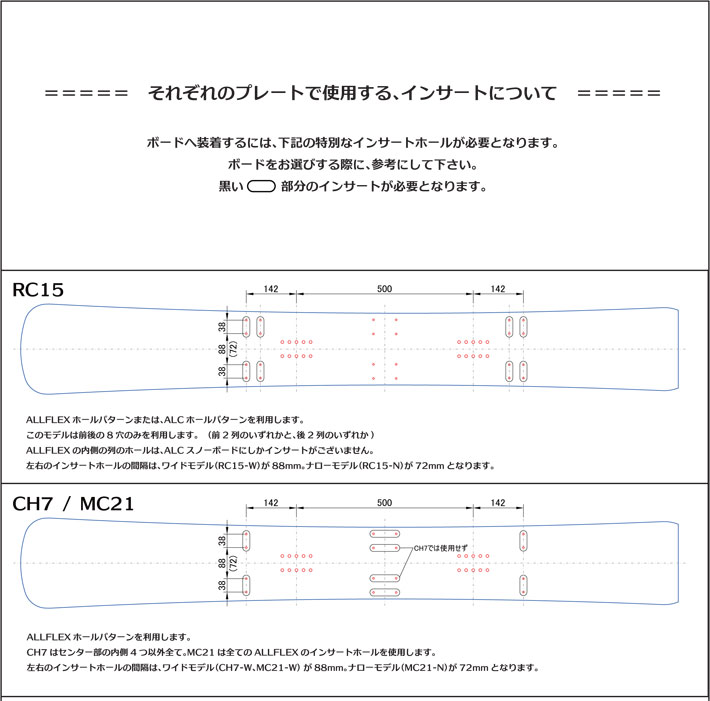 Xページ 25-26 ALC エーエルシー プレート CH7-W 186mm アルペン ボード