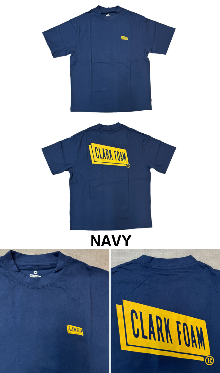 ムラサキスポーツ別注】CLARK FOAM/クラークフォーム クルーネック半袖Tシャツ ワンポイント/バックプリント コットンTee  010912000090 ショートスリーブ｜ムラサキスポーツオンラインストア 通販