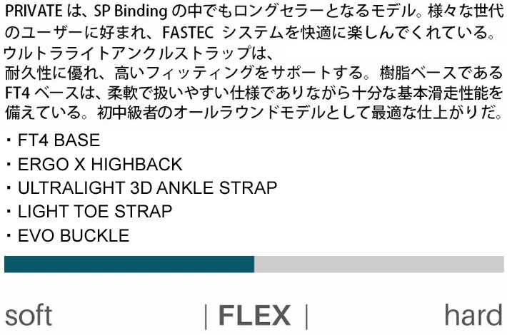 スノーボード ビンディング スノボー バインディング メンズ レディース SP エスピー PRIVATE ボード 金具 21-22 初心者  ソフトフレックス グラトリ 軽量 黒 白