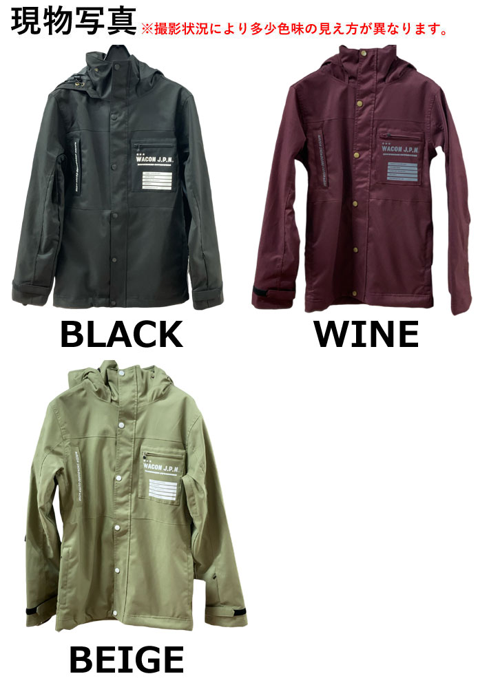 25-26 WACON ウェア ジャケット ワコン スノーボード ウェア メンズ