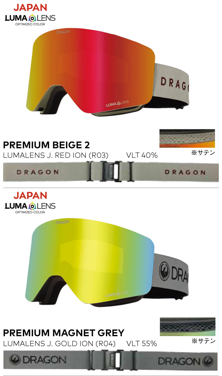 新品 ドラゴン R1 眼鏡対応 交換レンズ スノーゴーグル ルーマレンズ