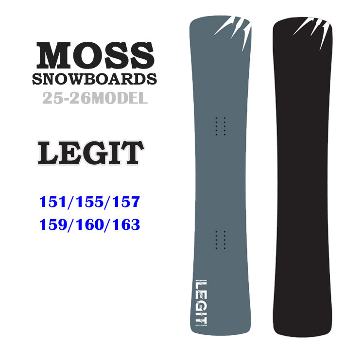 予約商品] 25-26 MOSS スノーボード LEGIT モススノーボード