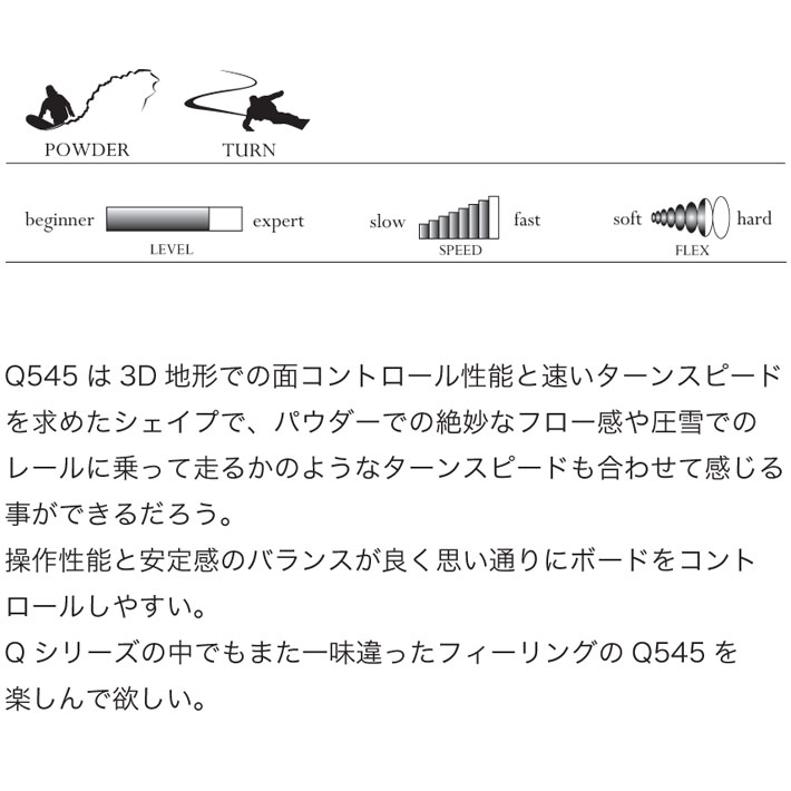 予約商品] 25-26 MOSS スノーボード Q545 キューゴーヨンゴ Q
