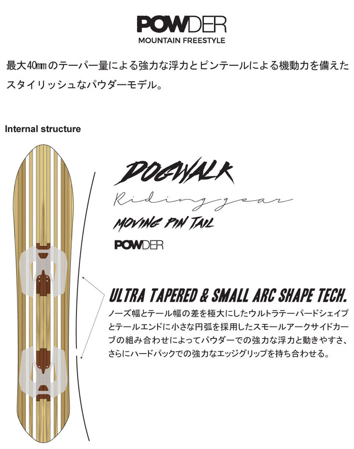 25-26 ノベンバー パウダーボード NOVEMBER DOG WALK ドッグウォーク