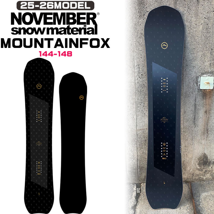 入荷済み] 25-26 ノベンバー スノーボード NOVEMBER MOUNTAINFOX