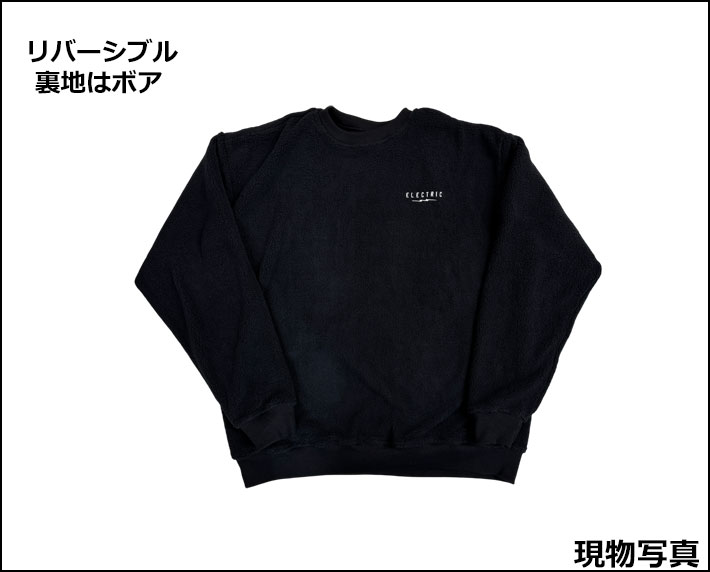 25-26 ELECTRIC エレクトリック トレーナー ICON LOGO REVERSIBLE CREW [10] リバーシブル 撥水 ボア スウェット クルーネック スノーボード スケートボード ストリート ジム アウトドア 日本正規品 25-26 ELECTRIC エレクトリック トレーナー ICON LOGO REVERSIBLE CREW