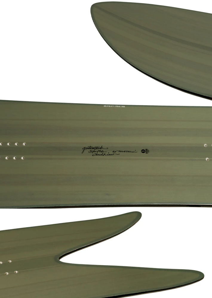 GENTEMSTICKスーパーフィッシュクラウドライナースノーボード 予約商品] 25-26 GENTEMSTICK SUPER FISH CLOUD LINER 176cm