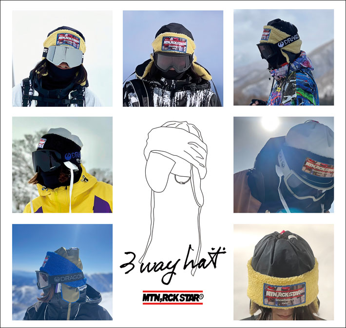 予約商品] 25-26 マウンテンロックスター 3 WAY HAT 帽子 ボア