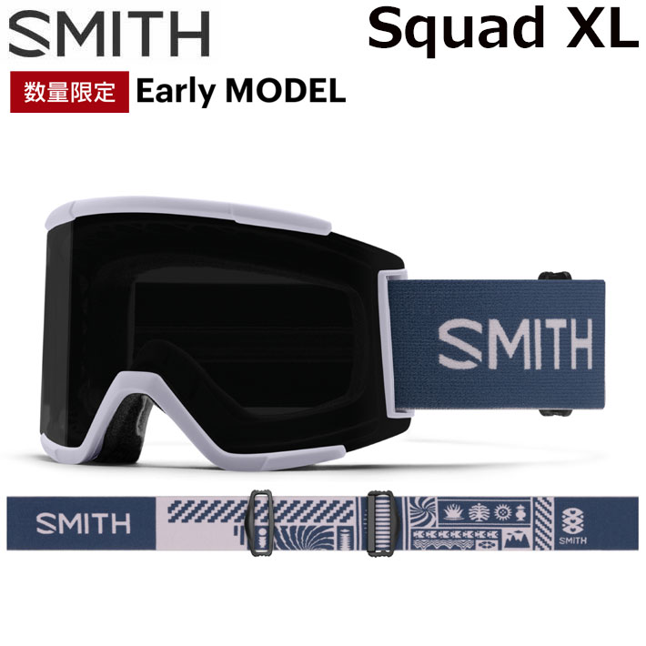 予約商品] 25-26 SMITH ゴーグル スミス EARLY MODEL Squad XL