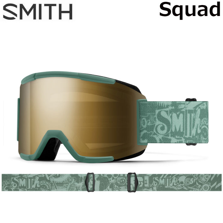 予約商品] 25-26 SMITH ゴーグル スミス Squad スカッド Cactus