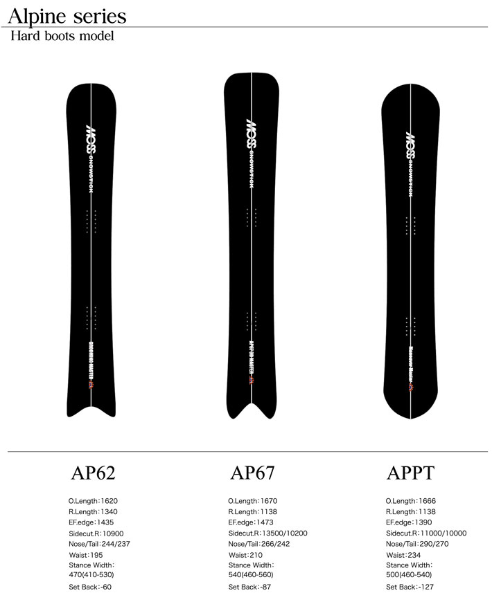 予約商品] 26-27 モス スノースティック MOSS SNOWSTICK AP67 167cm