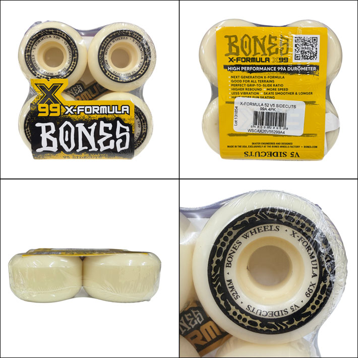 スケートボード ウィール BONES WHEEL X-FORMULA SIDECUT ボーンズ