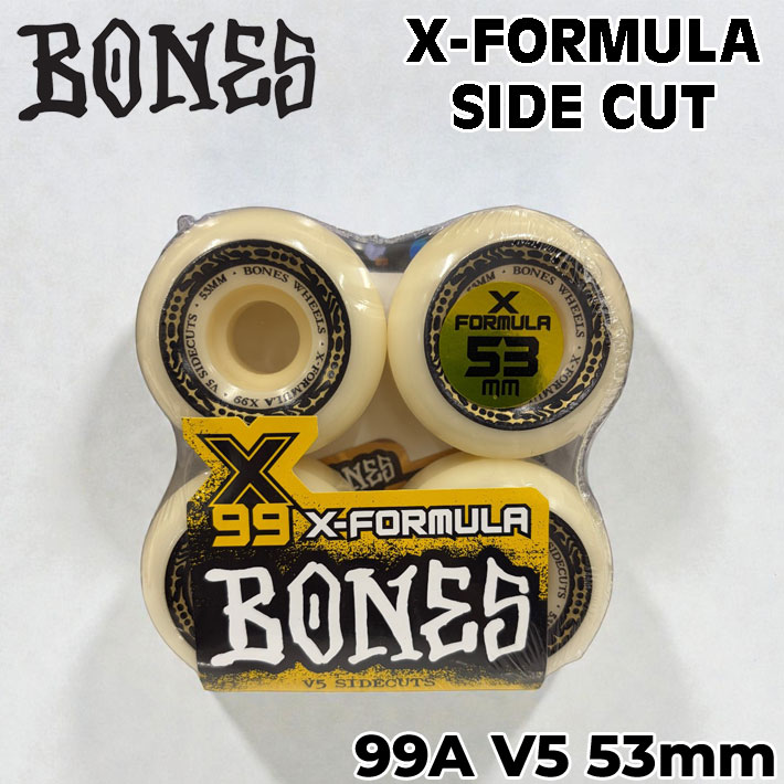 【新品・未使用】スケボー　ウィール　53mm 7個セット スケートボード ウィール BONES WHEEL X-FORMULA SIDECUT ボーンズ