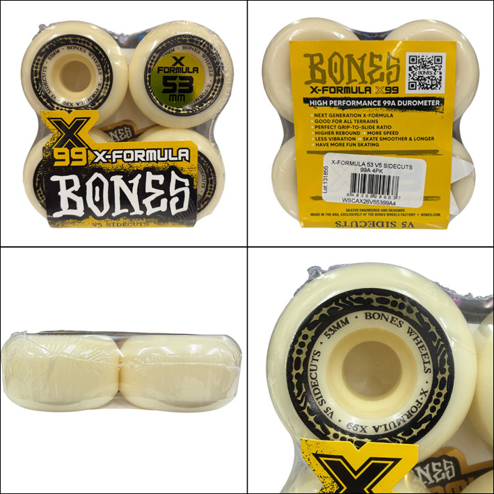 スケートボード ウィール BONES WHEEL X-FORMULA SIDECUT ボーンズ