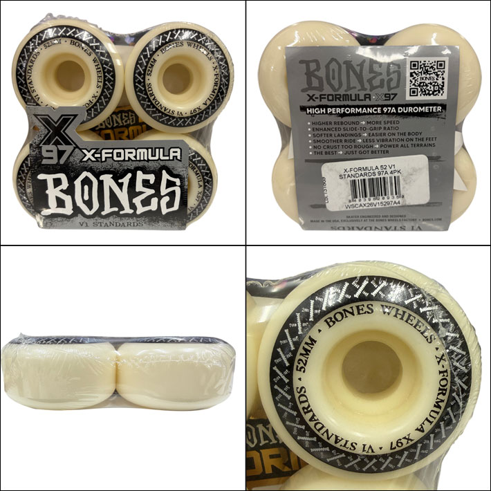スケートボードBONESウィール52mmとオイルセット スケートボード ウィール BONES WHEEL X-FORMULA STANDARD ボーンズ