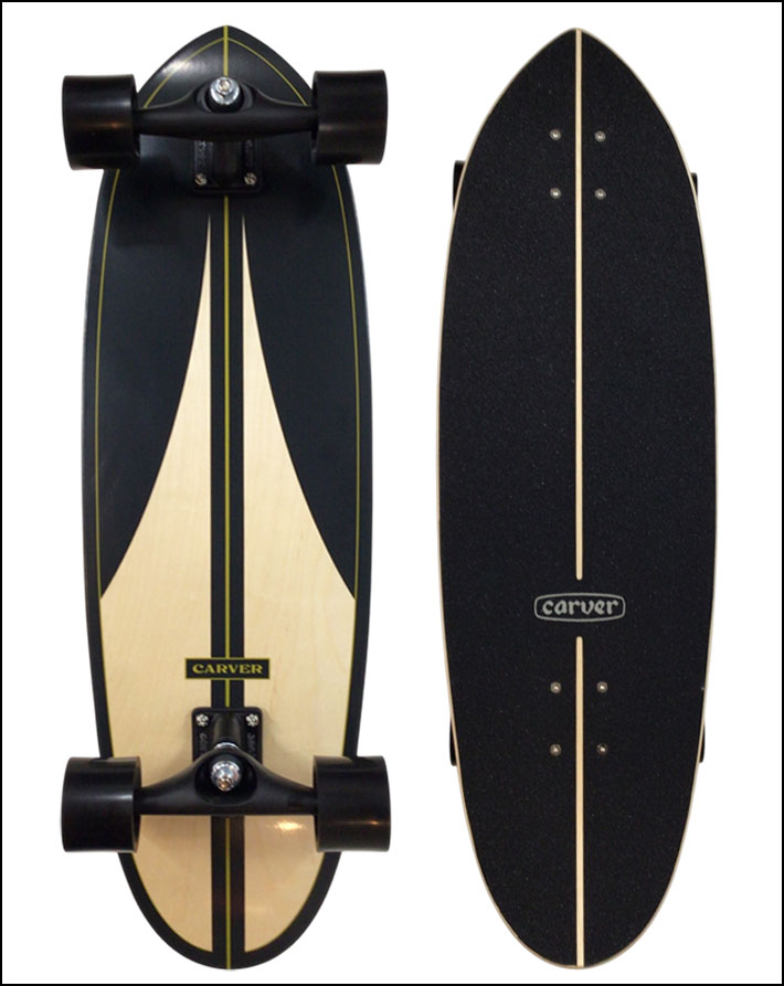 カーバー CXトラック ウィール セット 訳あり品] CARVER カーバー スケートボード 32.5インチ BLACK LABEL