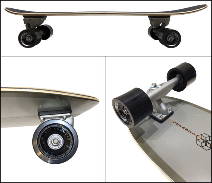 DEUX NEE 中古 Carverタイプトラック搭載 サーフスケートボード CARVER カーバー スケートボード 32.5インチ CI MID [CX トラック