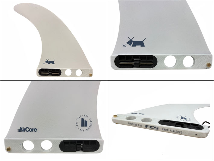 AirCore サーフボードフィン 2枚セットスキンドック FCS2 FIN エフシーエス2 フィン SKINDOG PC AirCore 7 [GREY] スキン