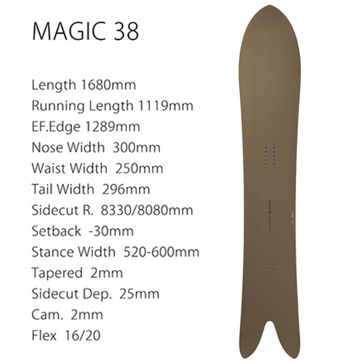 予約商品] 26-27 GENTEMSTICK ゲンテンスティック MAGIC38 168cm