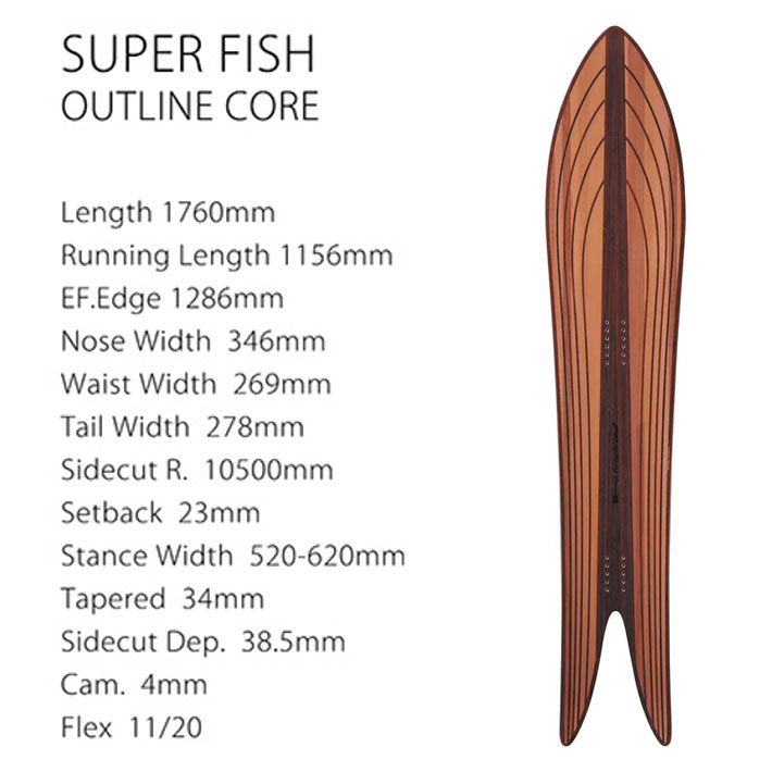 予約商品] 26-27 GENTEMSTICK ゲンテンスティック SUPER FISH OUTLINE