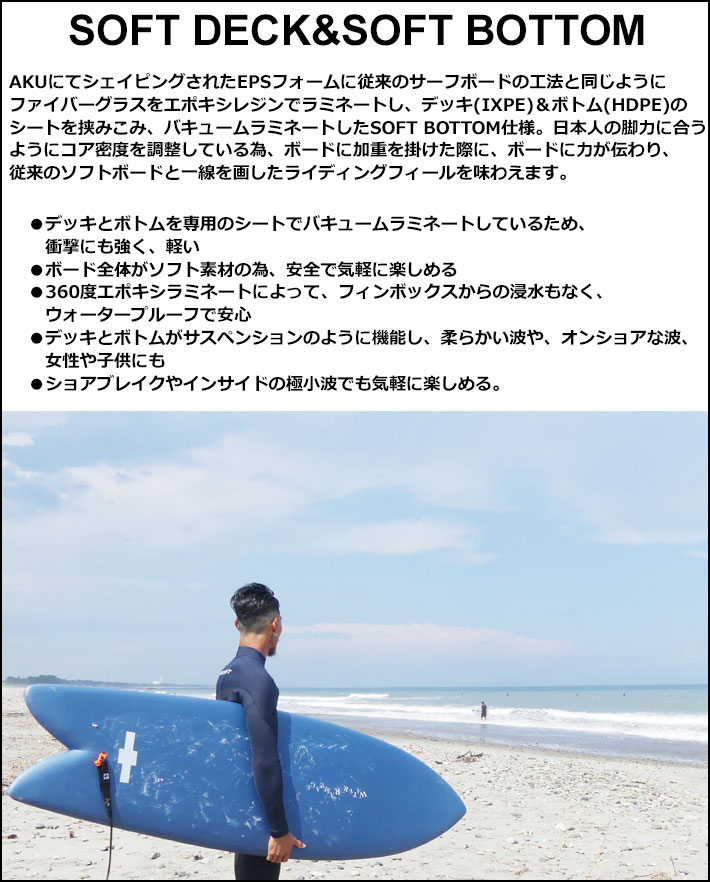 2026 WATER RAMPAGE ソフトボード ウォーターランページ WAVER 7'6