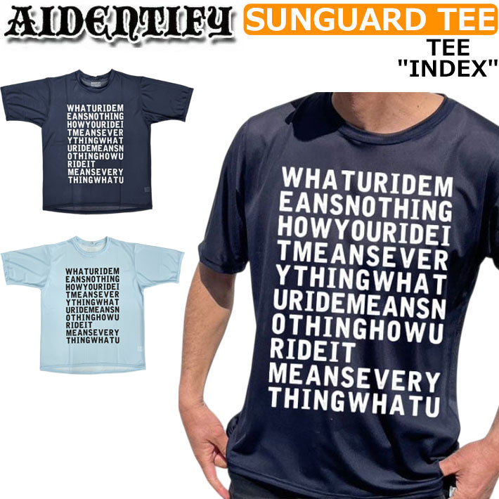 AIDENTIFY SUNGARD TEE Naby Lサイズ ラッシュガード AIDENTIFY アイデンティファイ SUNGUARD TEE
