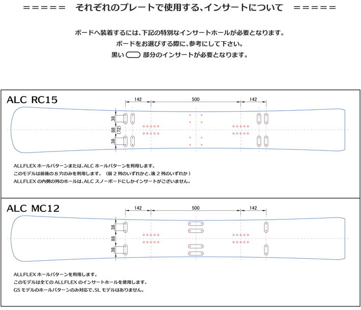 ALC エーエルシー プレート MC12G アルペン ボード パーツ 送料無料