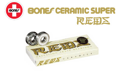 BONES ベアリング CERAMIC SUPER REDS 【セラミックスーパーレッズ】 ボーンズ ベアリング スケートボード パーツ ウィール  スケボー sk8 [送料無料]