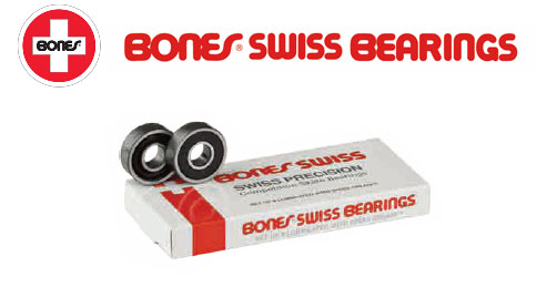 BONES ベアリング SWISS 【スイス】 ボーンズ ベアリング スケートボード パーツ ウィール スケボー sk8 [メール便送料無料]