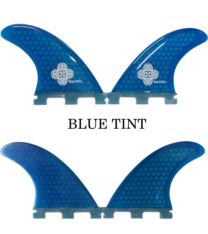 サーフボードフィン 青 DART FIN ダートフィン DS-3 FUTURE HCF 軽量ハニカムコア