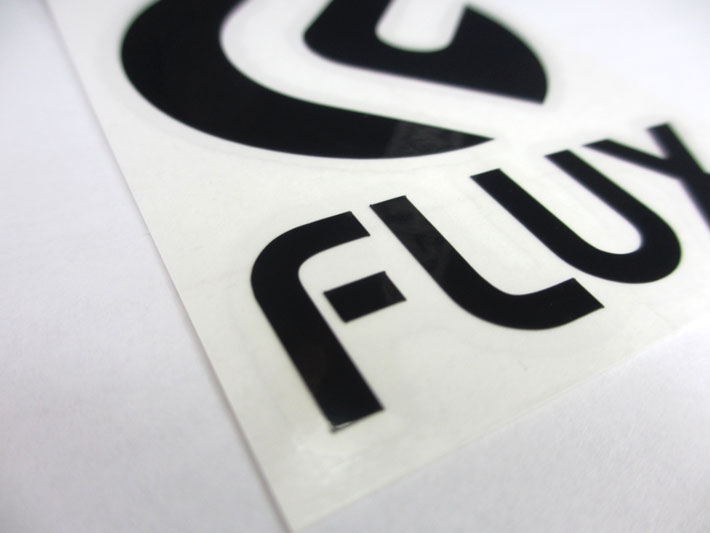 FLUX フラックス ステッカー ICON DIECUT Sサイズ [60 × 83mm] [1] [2] [3] アイコン ダイカット ロゴ  カッティング シール デカール 転写 スノーボード スノボー アクセサリー