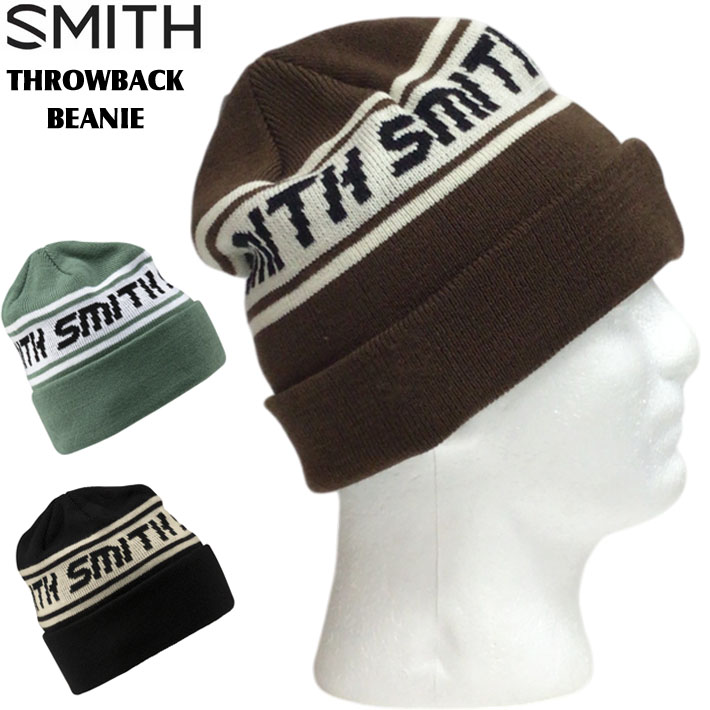 Smith スミス ゴーグル ニット帽 セット 送料無料！ SMITH スミス ビーニー インナー THROWBACK BEANIE 帽子 ニット