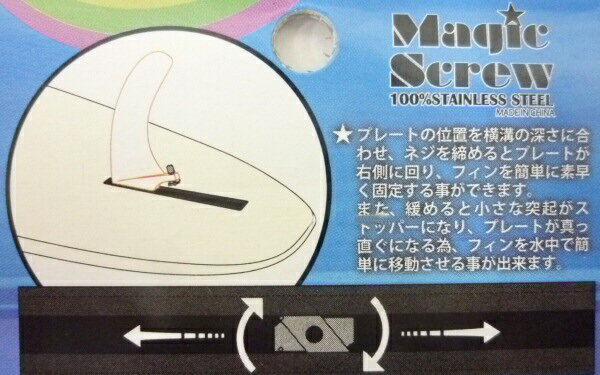 MAGIC SCREW マジックスクリュー ロングボード FIN BOX ナット