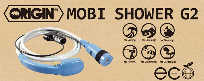 シャワー本体] コードレス ポータブル シャワー ORIGIN オリジン MOBI SHOWER G2 モビシャワー 充電式 簡易シャワー サーフィン  マリンスポーツ アウトドア 海水浴 便利グッズ